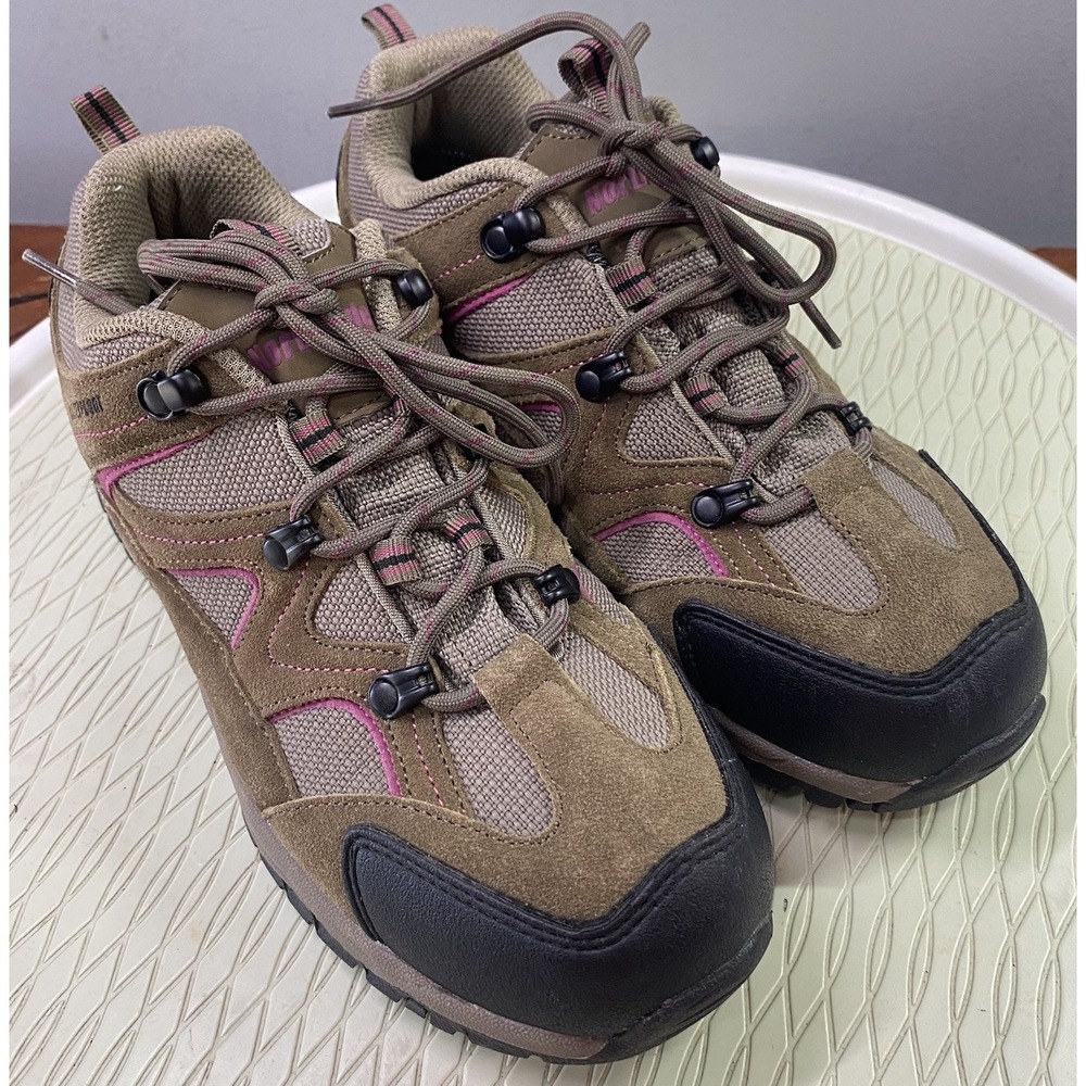 Northside Women Suede Snohomish Waterproof Hiking Boot Brown&Purple Shoe 9.5 EUC